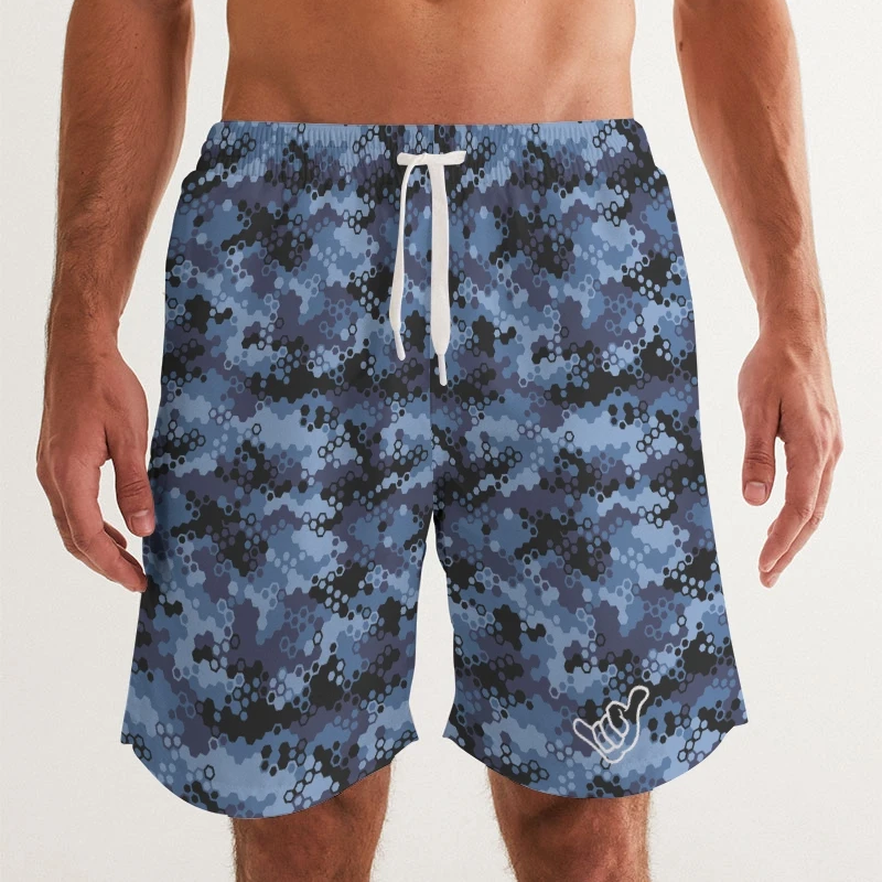 PIDGINMOJI Camo Shorts (Blue)