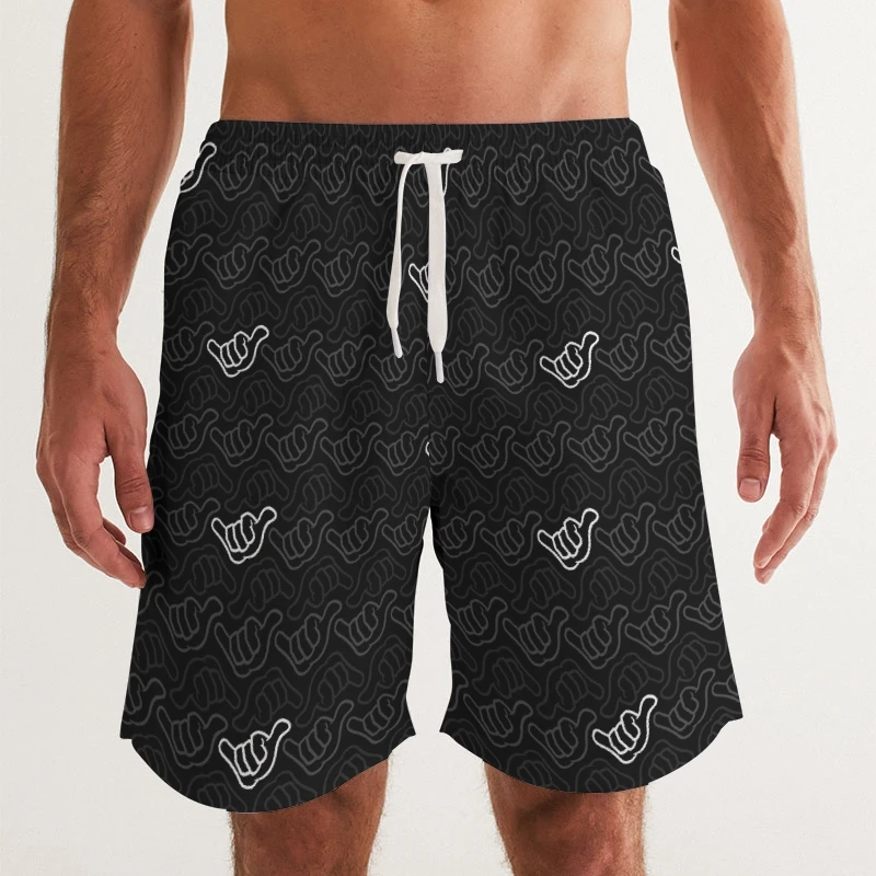 PIDGINMOJI Plumeria Shorts (Red)