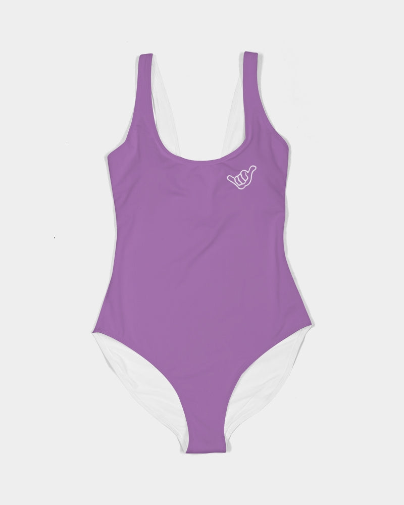 PIDGINMOJI Solid Swimsuit (Light Purple)