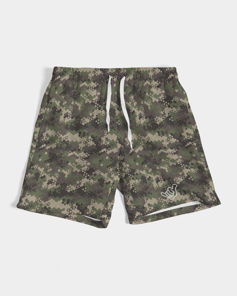 PIDGINMOJI Camo Shorts (Green/Brown)