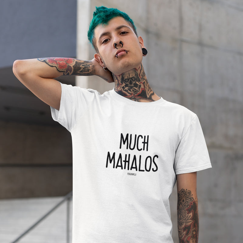 "MUCH MAHALOS" Men’s Pidginmoji Light Short Sleeve T-shirt