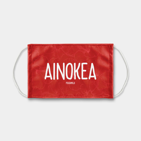 "AINOKEA" PIDGINMOJI Face Mask (Red)