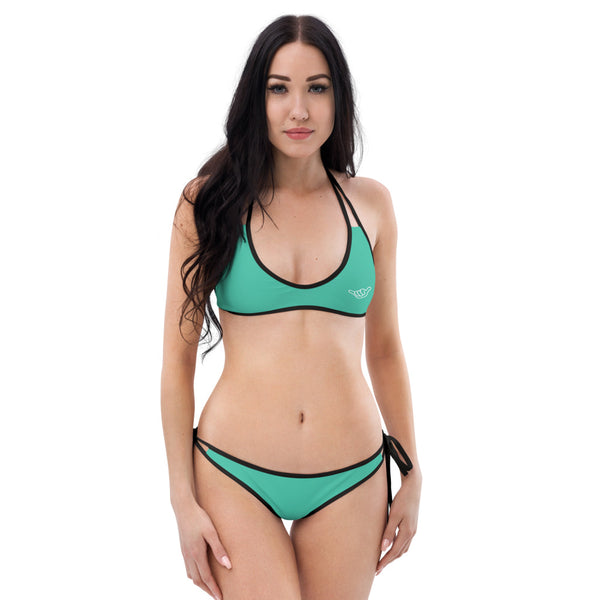 PIDGINMOJI Solid Sports Bikini (Aquamarine)