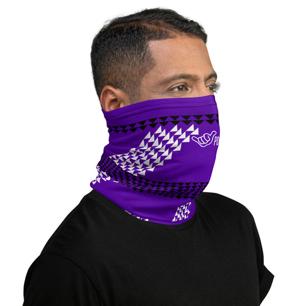 PIDGINMOJI Purple Hawaiian Face Covering