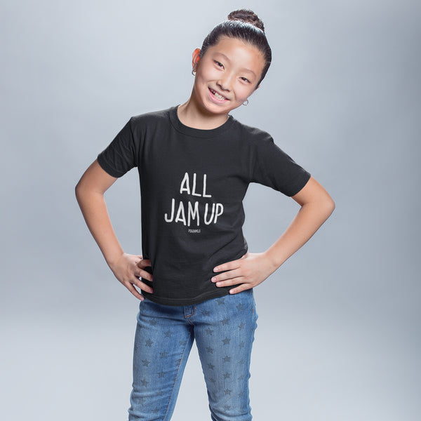 "ALL JAM UP" Youth Pidginmoji Dark Short Sleeve T-shirt