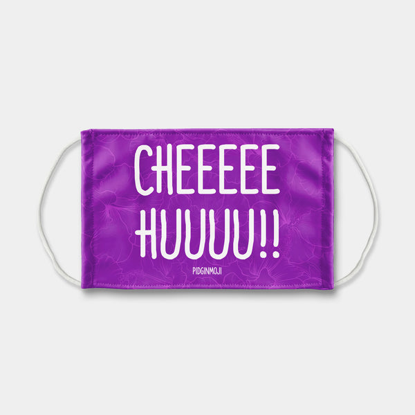 "CHEEEEEHUUUU!!" PIDGINMOJI Face Mask (Purple)