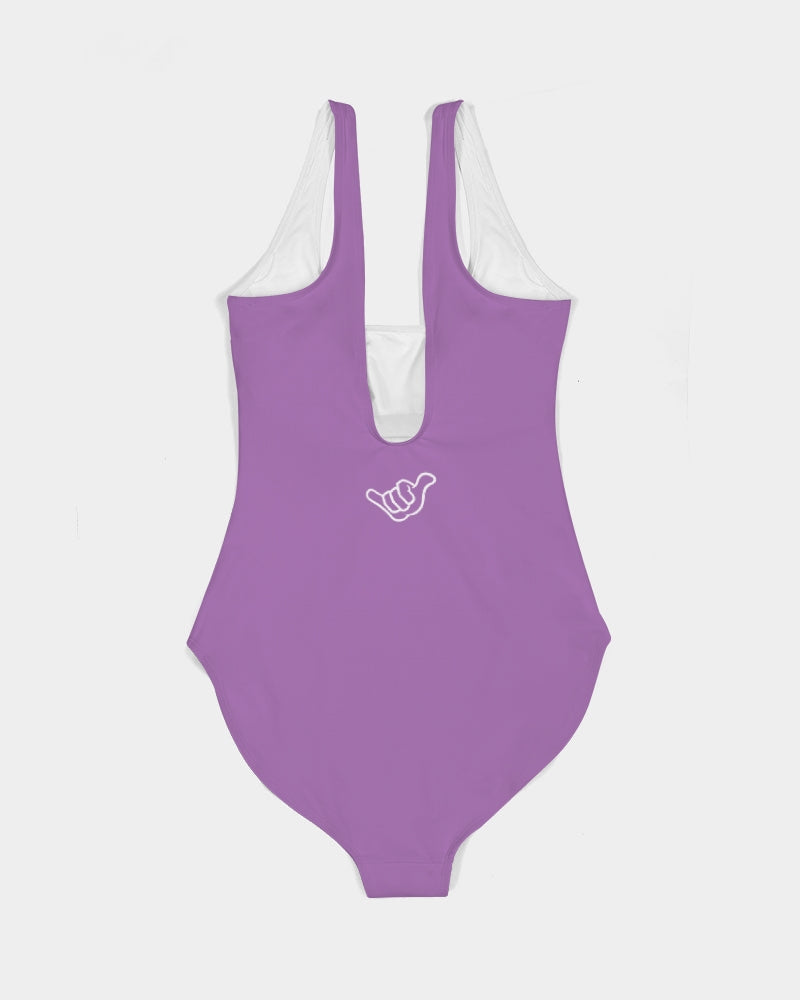 PIDGINMOJI Solid Swimsuit (Light Purple)