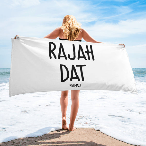 "RAJAH DAT" PIDGINMOJI Beach Towel