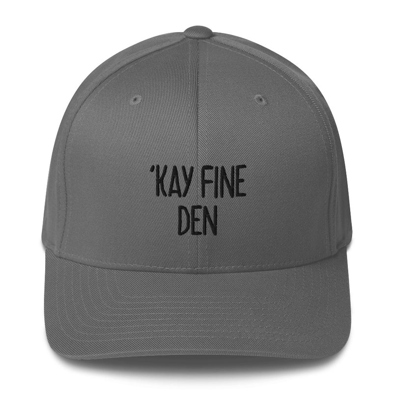 "'KAY FINE DEN" Pidginmoji Light Structured Cap