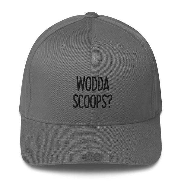 "WODDASCOOPS?" Pidginmoji Light Structured Cap