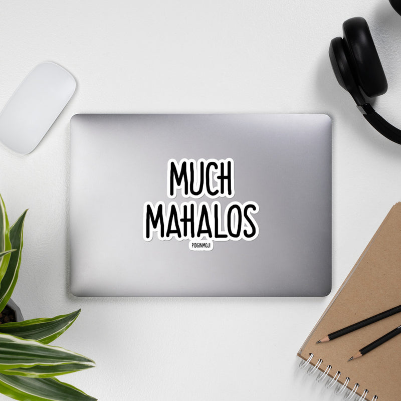 "MUCH MAHALOS“ PIDGINMOJI Vinyl Stickah