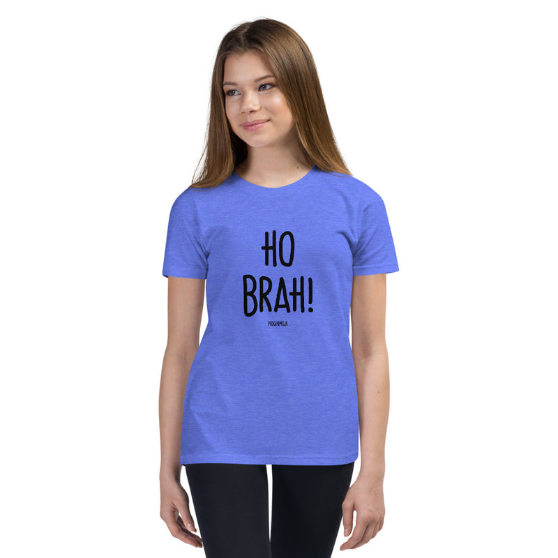 "HO BRAH!" Youth Pidginmoji Light Short Sleeve T-shirt