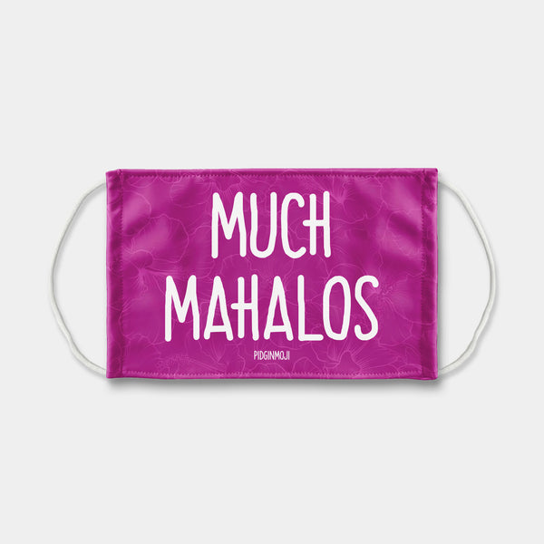 "MUCH MAHALOS" PIDGINMOJI Face Mask (Pink)