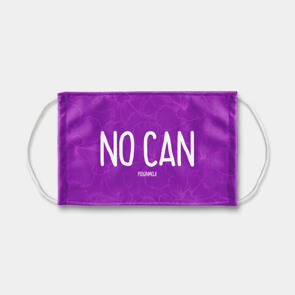 "NO CAN" PIDGINMOJI Face Mask (Purple)