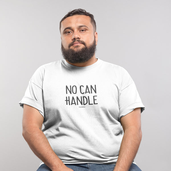 "NO CAN HANDLE" Men’s Pidginmoji Light Short Sleeve T-shirt