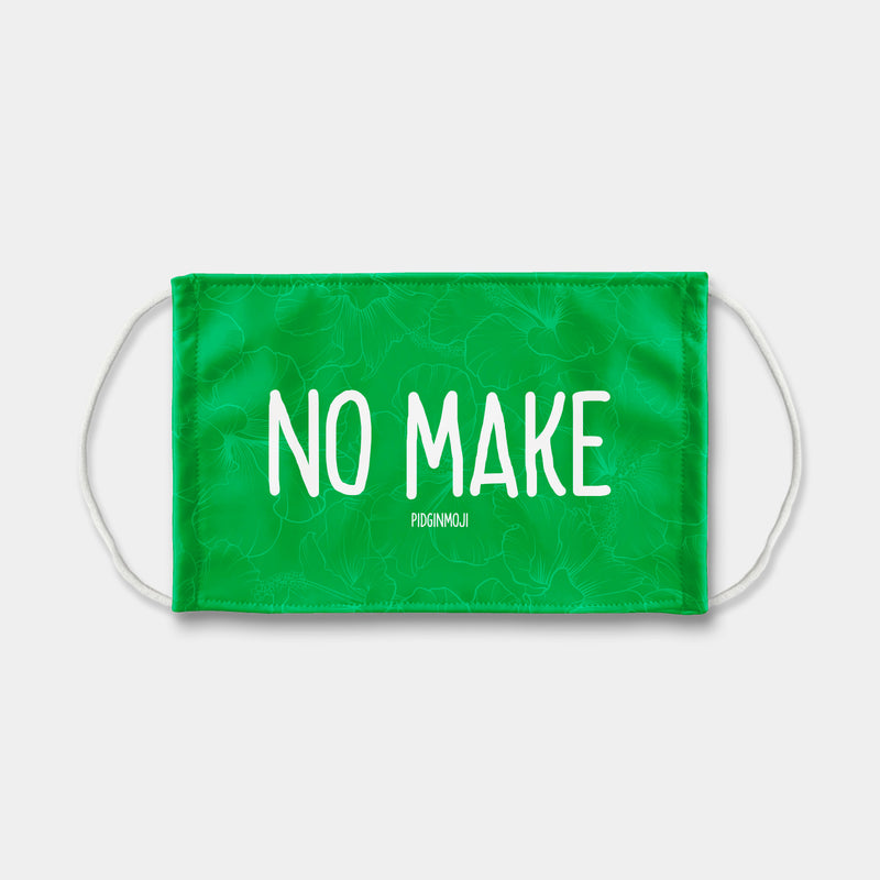 "NO MAKE" PIDGINMOJI Face Mask (Green)