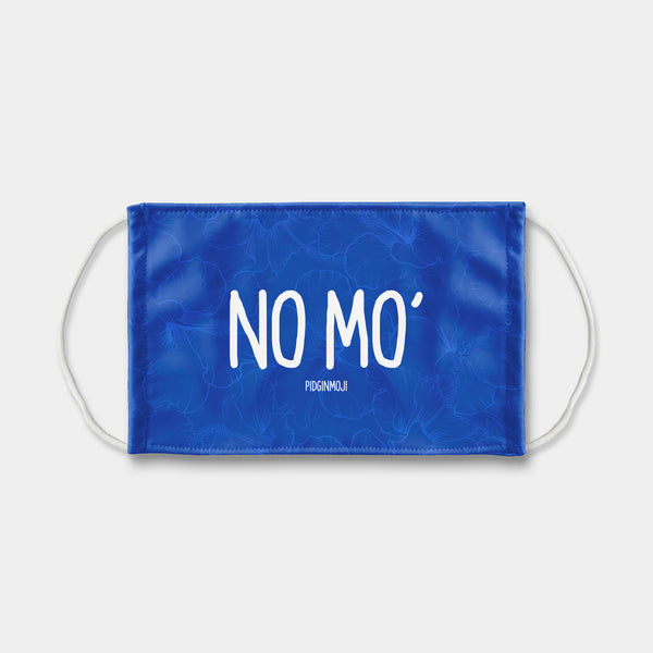 "NO MO'" PIDGINMOJI Face Mask (Blue)