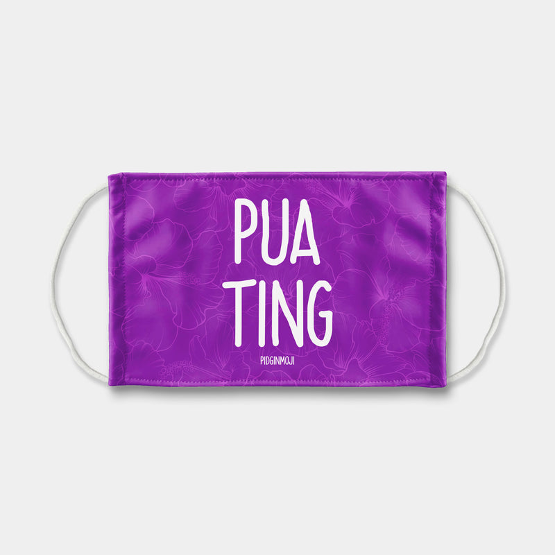 "PUA TING" PIDGINMOJI Face Mask (Purple)