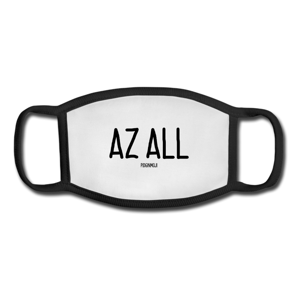 "AZ ALL" Pidginmoji Face Mask (White) - white/black