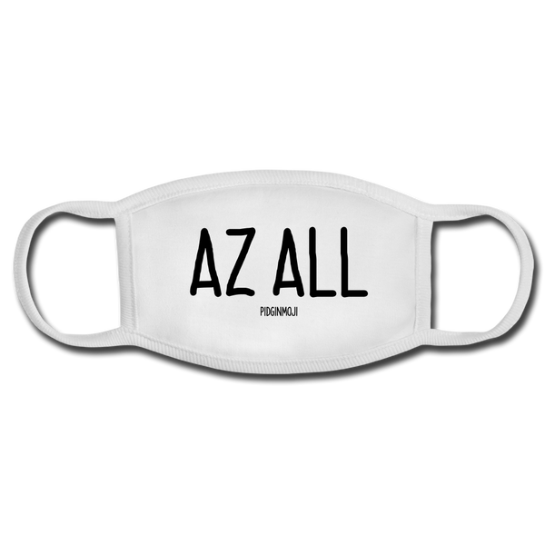 "AZ ALL" PIDGINMOJI FACE MASK FOR ADULTS (WHITE) - white/white