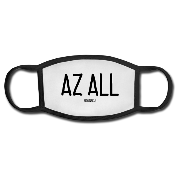 "AZ ALL" PIDGINMOJI FACE MASK FOR ADULTS (WHITE) - white/black