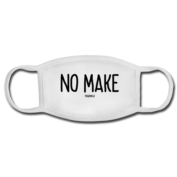 "NO MAKE" PIDGINMOJI FACE MASK FOR ADULTS (WHITE) - white/white