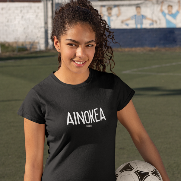 "AINOKEA" Women’s Pidginmoji Dark Short Sleeve T-shirt