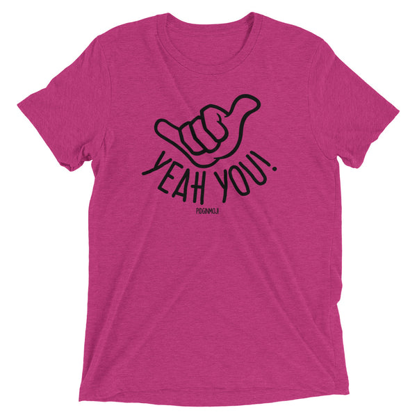 PIDGINMOJI Shaka Logo "YEAH YOU!" Light Unisex Short Sleeve T-Shirt
