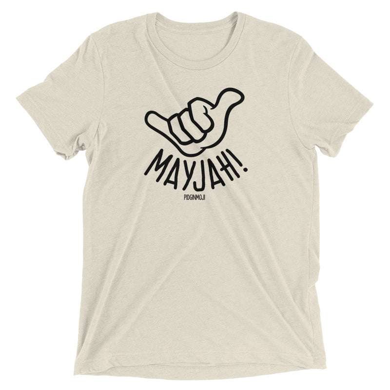PIDGINMOJI Shaka Logo "MAYJAH!" Light Unisex Short Sleeve T-Shirt