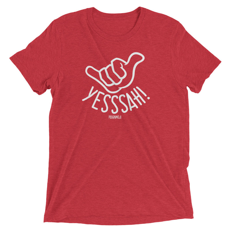 PIDGINMOJI Shaka Logo "YESSSAH!" Dark Unisex Short Sleeve T-Shirt