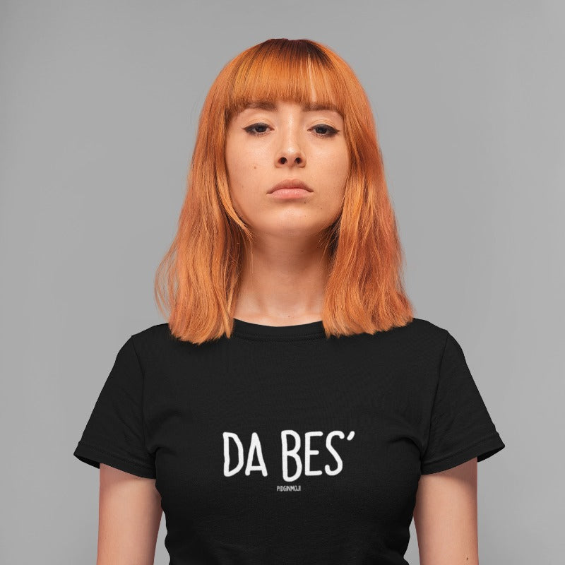 "DA BES'" Women’s Pidginmoji Dark Short Sleeve T-shirt