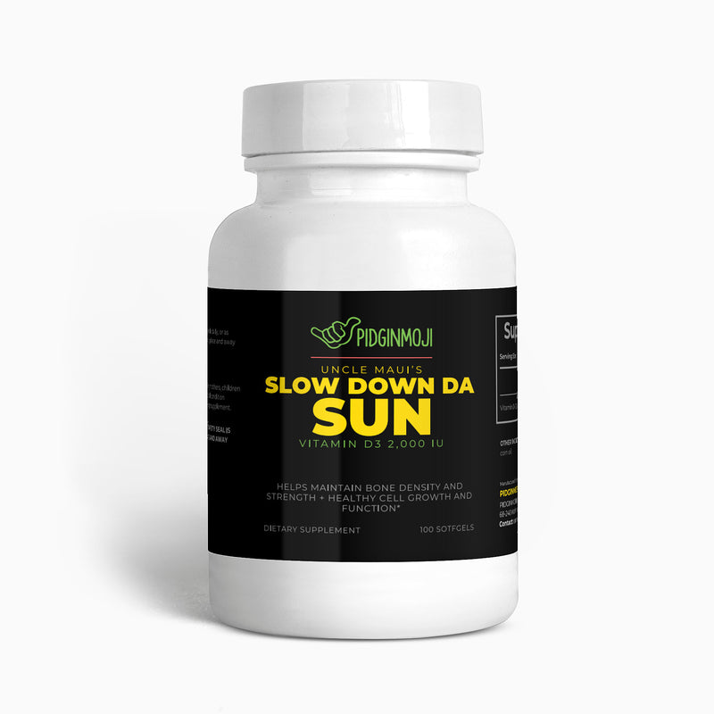 Uncle Maui’s Slow Down Da Sun Vitamin D3 2,000 IU