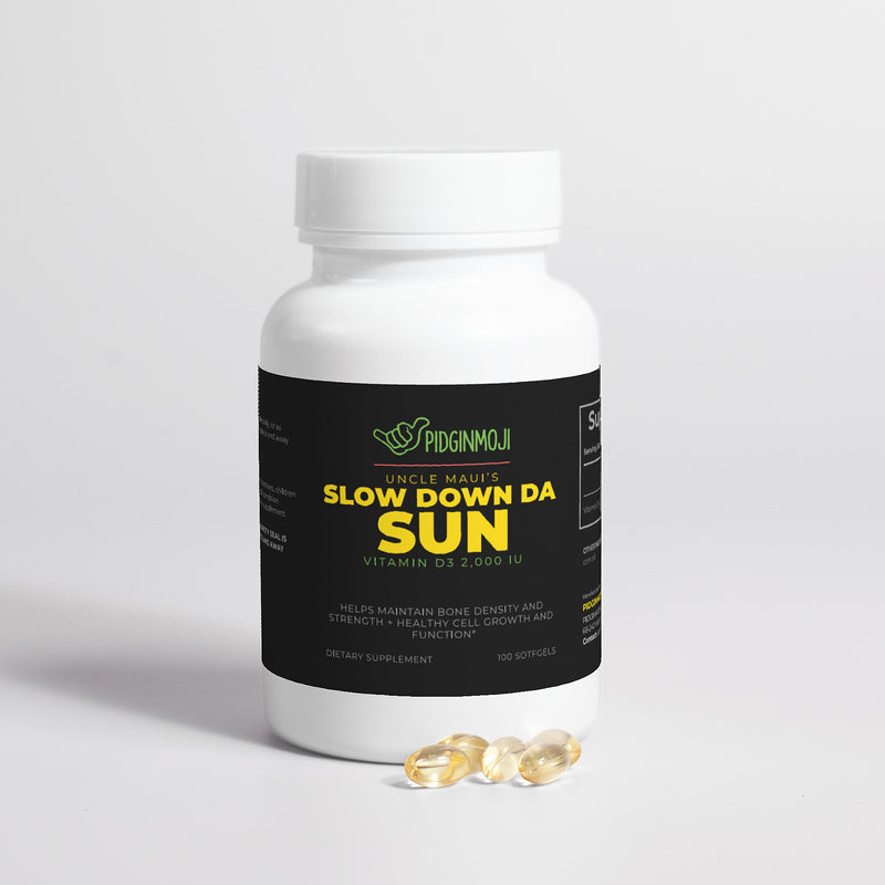 Uncle Maui’s Slow Down Da Sun Vitamin D3 2,000 IU