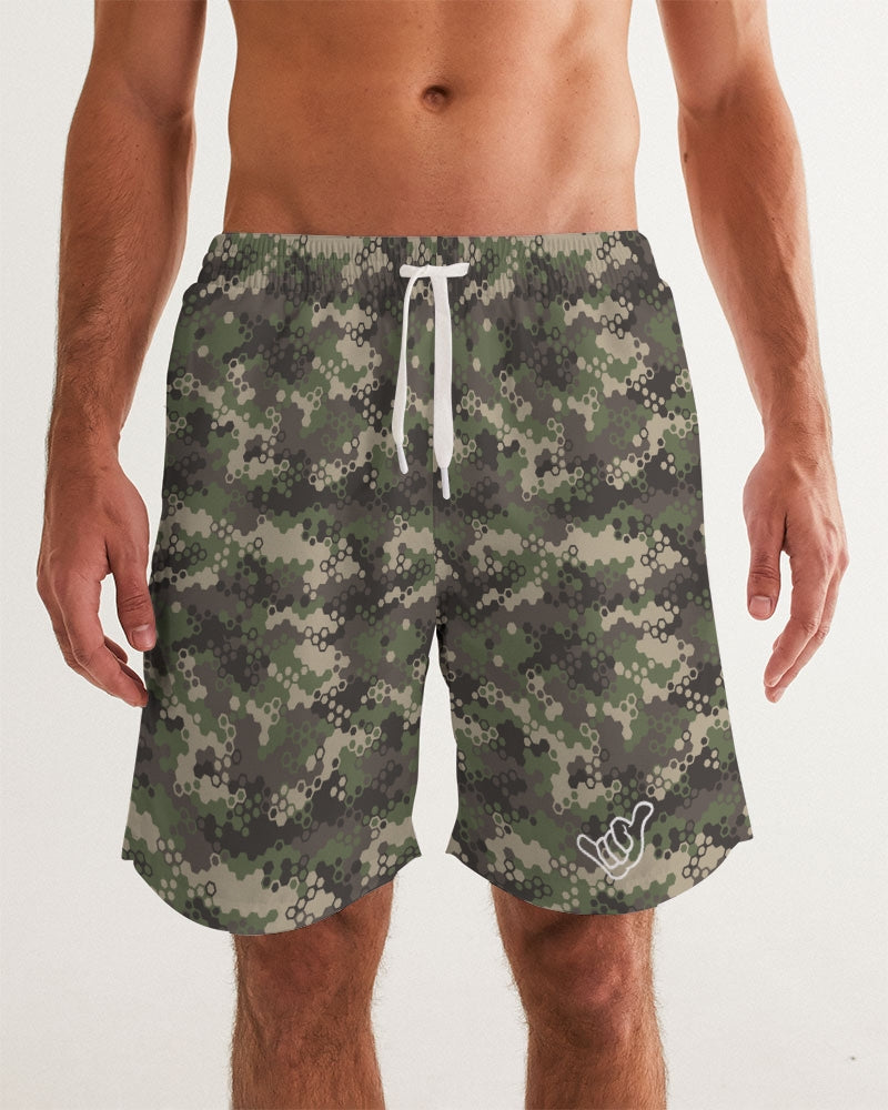 PIDGINMOJI Camo Shorts (Green/Brown)