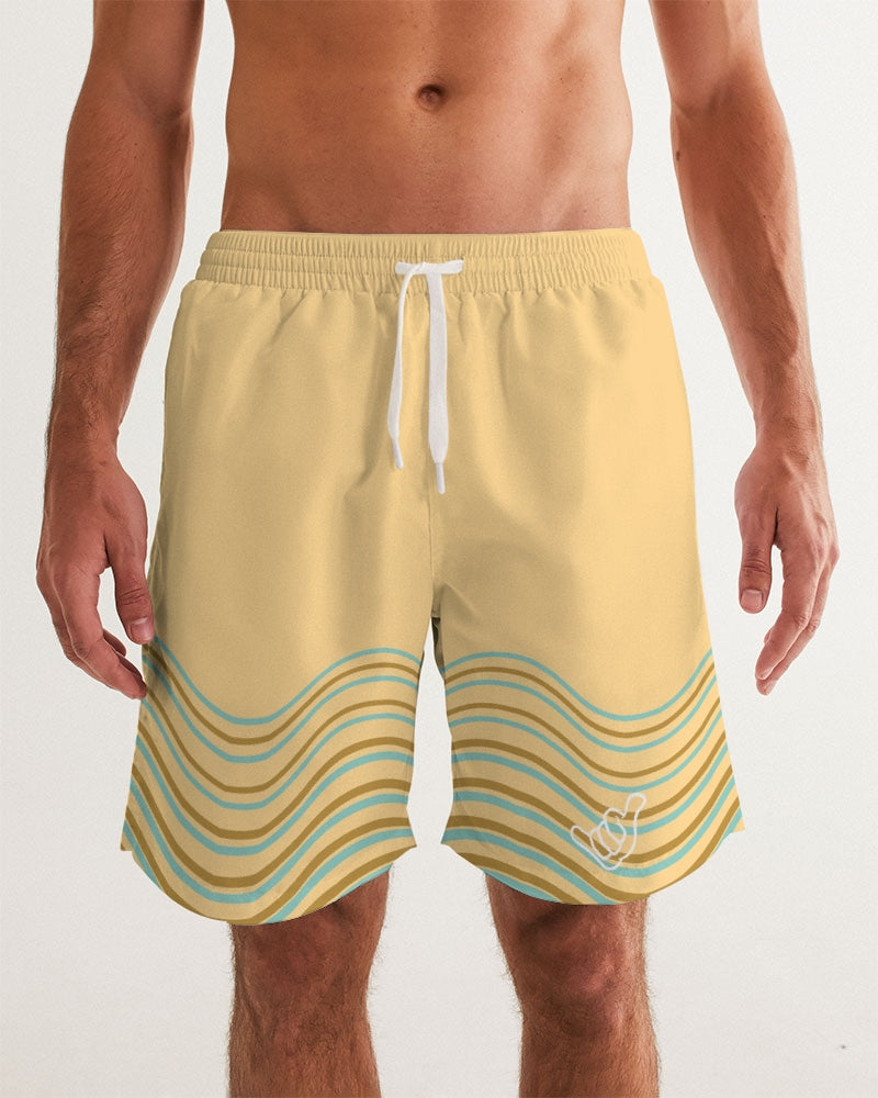 PIDGINMOJI Waves Shorts (Beige/Brown/Teal)