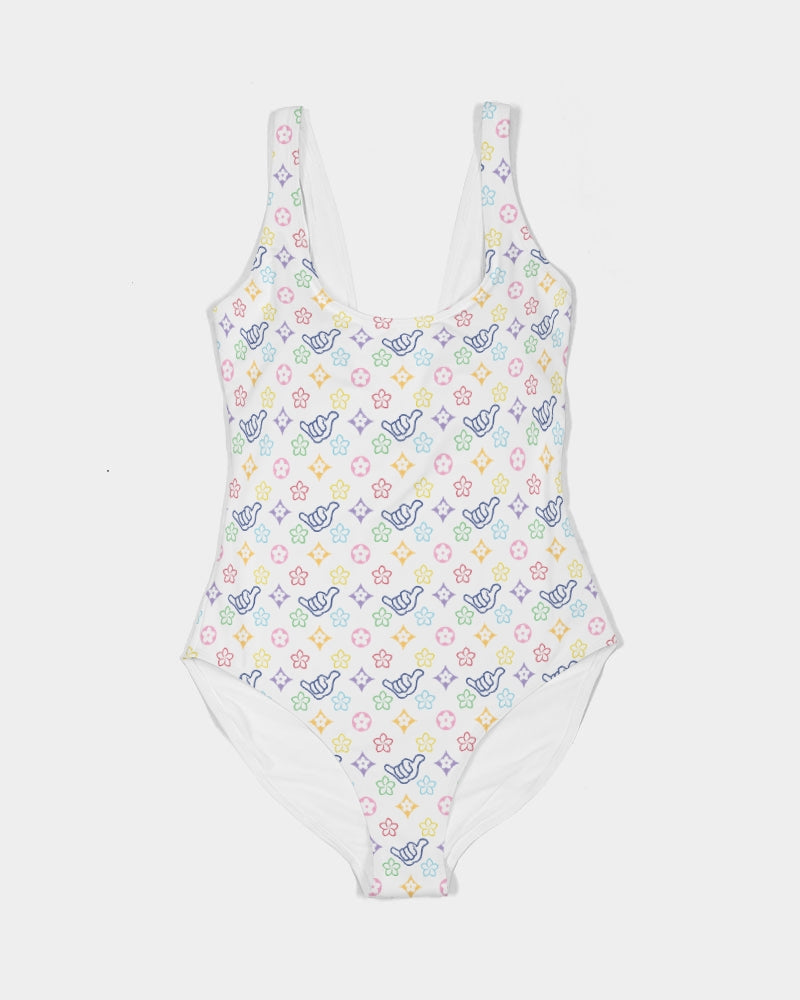 PIDGINMOJI Plumeria Swimsuit (Color Mix)