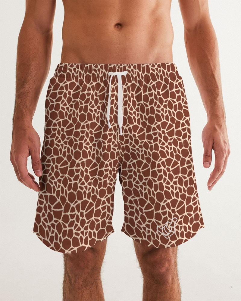 PIDGINMOJI Animal Print Shorts (Giraffe - Dark)
