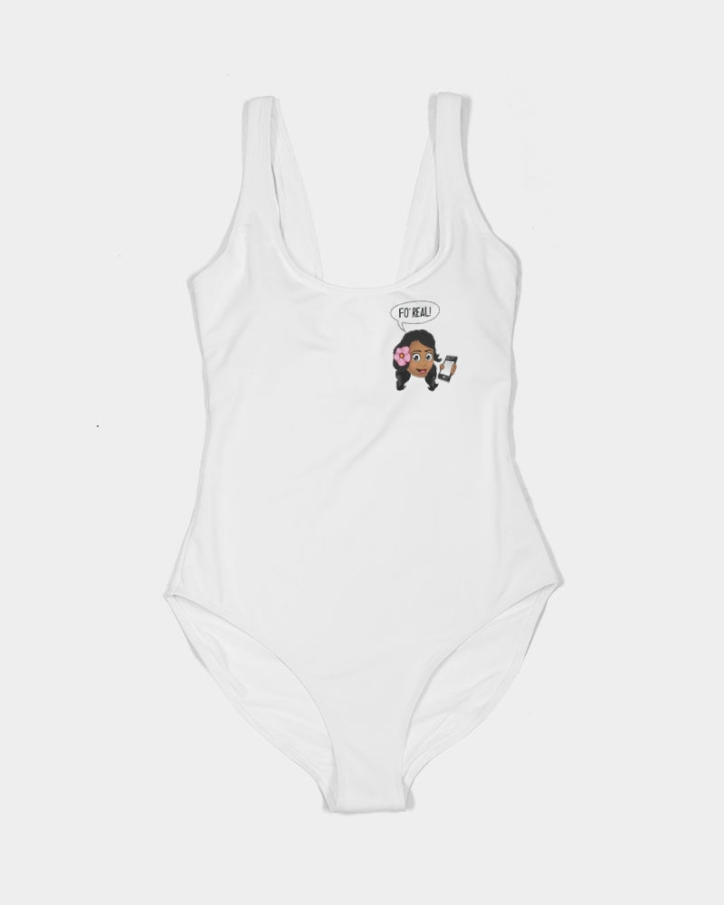 PIDGINMOJI Character "FO' REAL!" One-Piece Swimsuit
