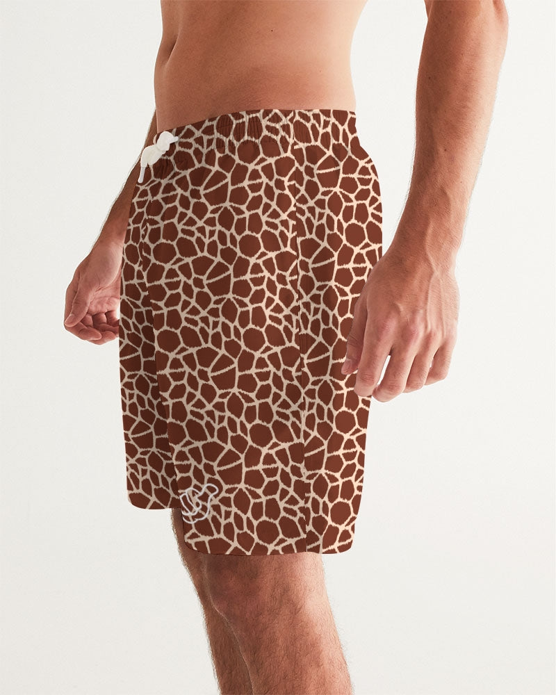 PIDGINMOJI Animal Print Shorts (Giraffe - Dark)