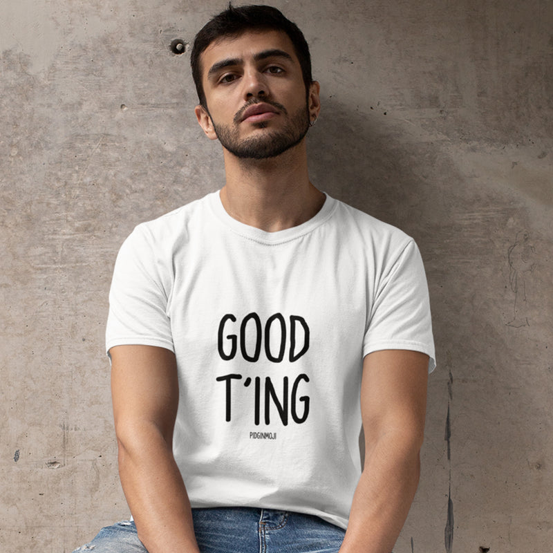 "GOOD T'ING" Men’s Pidginmoji Light Short Sleeve T-shirt