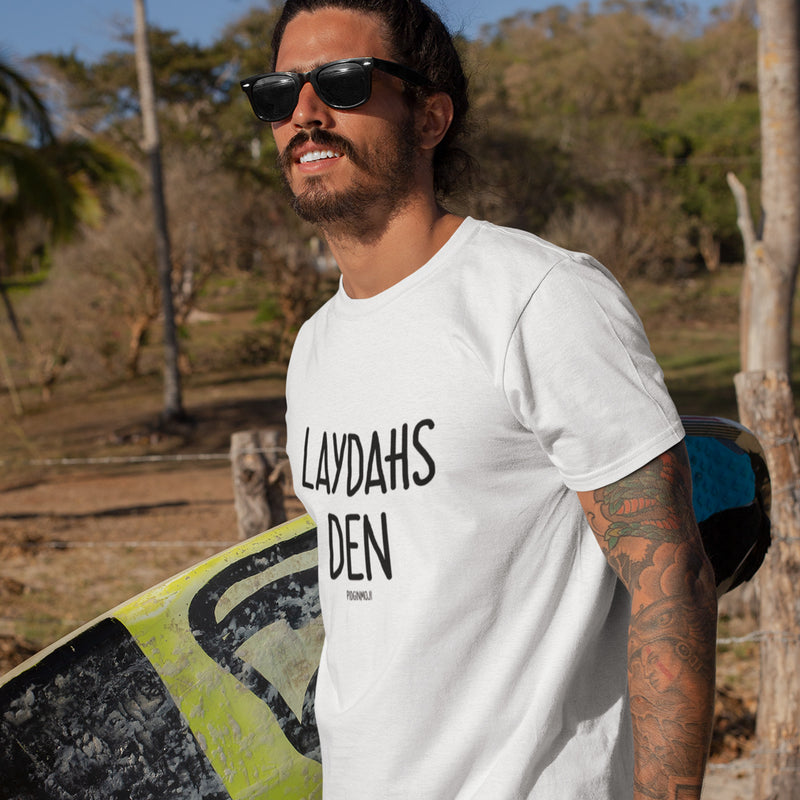 "LAYDAHS DEN" Men’s Pidginmoji Light Short Sleeve T-shirt