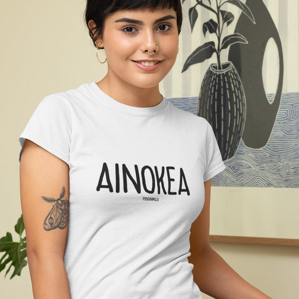 "AINOKEA" Women’s Pidginmoji Light Short Sleeve T-shirt