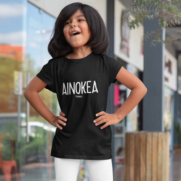 "AINOKEA" Youth Pidginmoji Dark Short Sleeve T-shirt