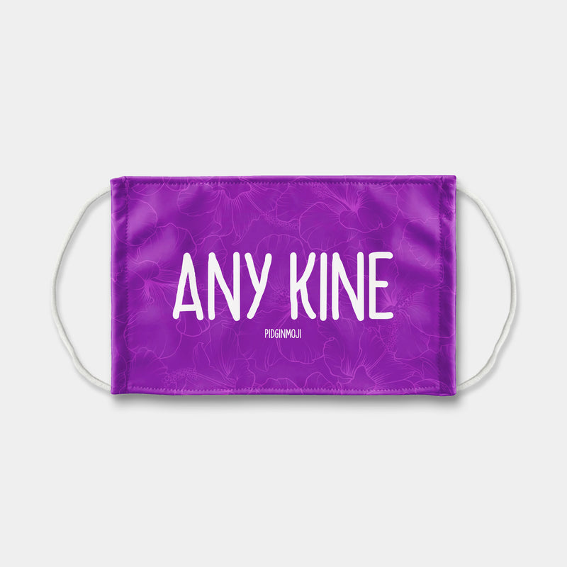 "ANY KINE" PIDGINMOJI Face Mask (Purple)