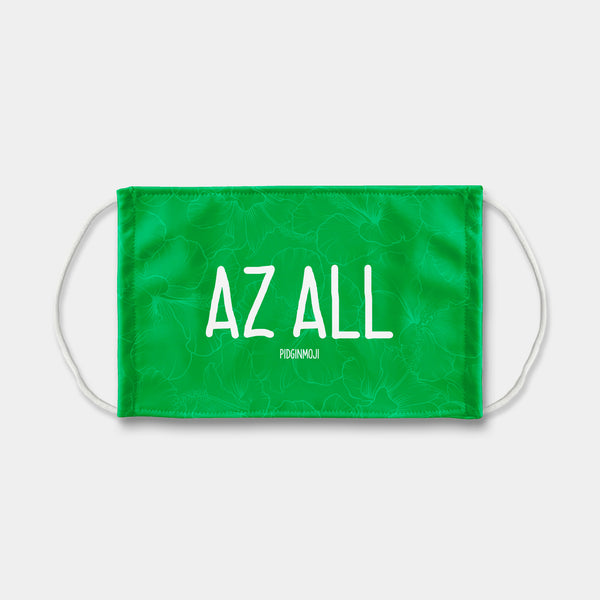 "AZ ALL" PIDGINMOJI Face Mask (Green)