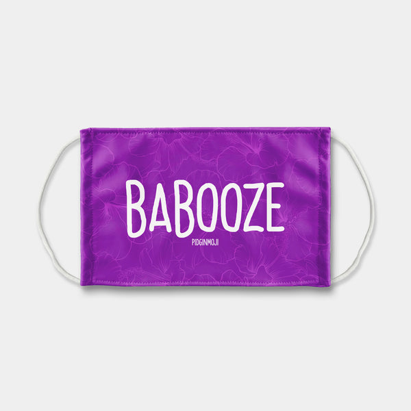"BABOOZE" PIDGINMOJI Face Mask (Purple)