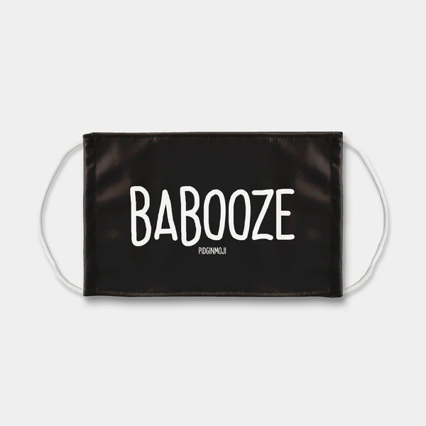 "BABOOZE" Pidginmoji Face Mask (Black)