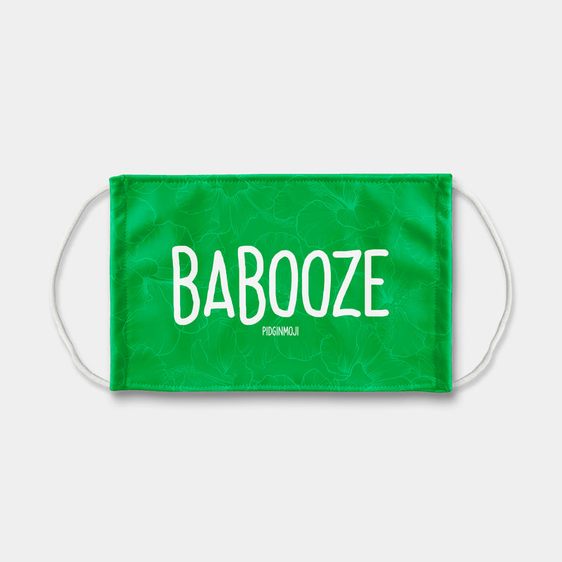 "BABOOZE" PIDGINMOJI Face Mask (Green)