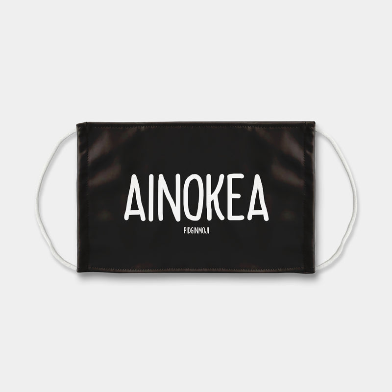 "AINOKEA" PIDGINMOJI Face Mask (Black)