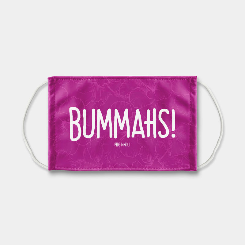 "BUMMAHS!" PIDGINMOJI Face Mask (Pink)